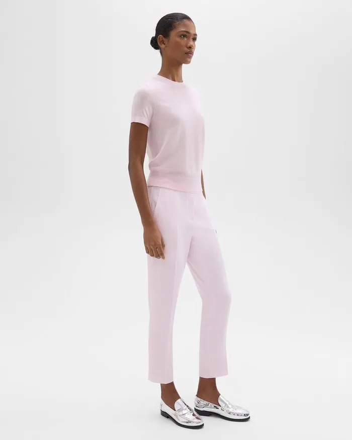 Women Pants Theory Treeca PullOn Pant In Admiral Crepe Bloom