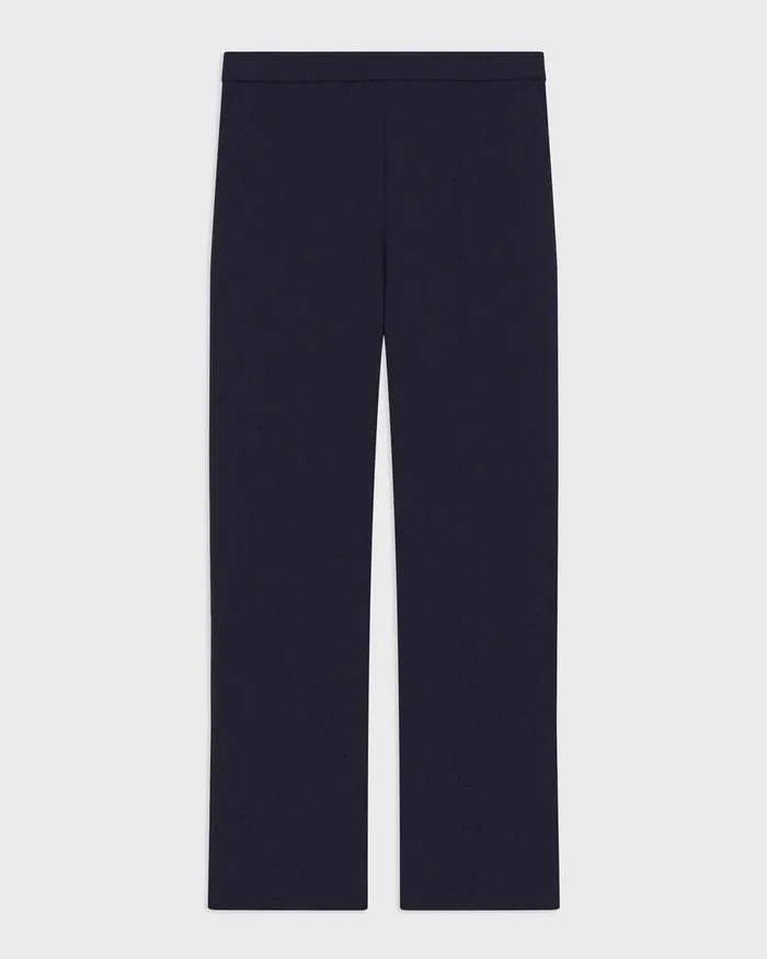 Women Pants Theory Treeca PullOn Pant In Admiral Crepe Nocturne Navy
