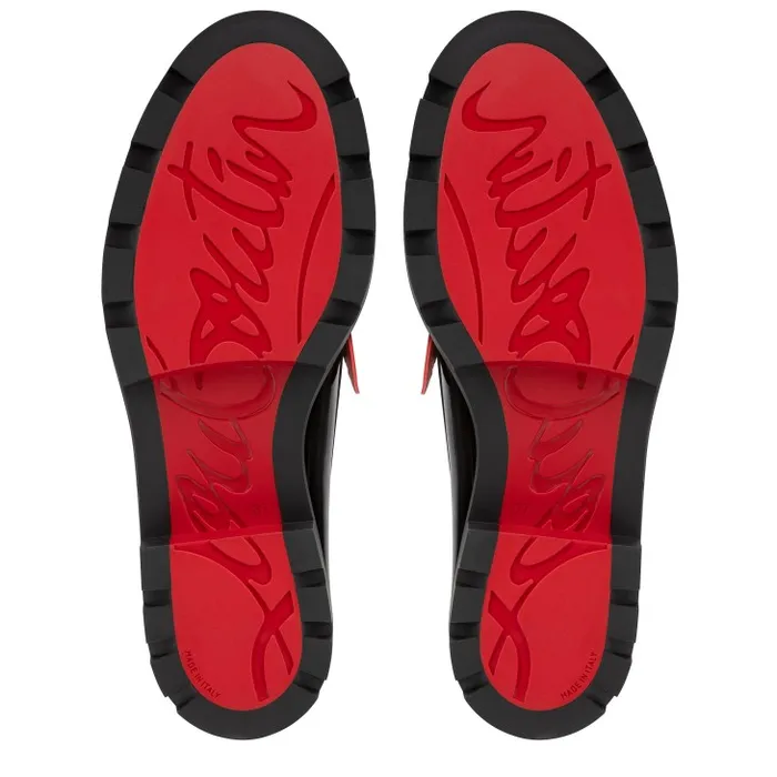 Women Penny Lug Loafers 8211 Calf Leather And Patent Leather 8211 Multicolor Christian Louboutin Flats and Loafers