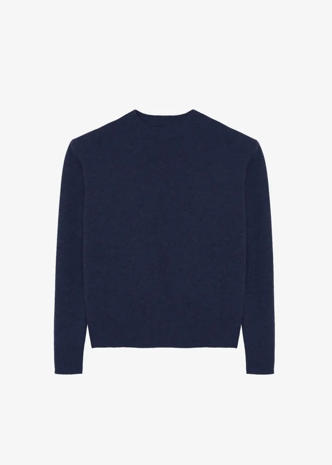 Women Rafaela Padded Knit Sweater 8211 Navy The Frankie Shop Knitwear