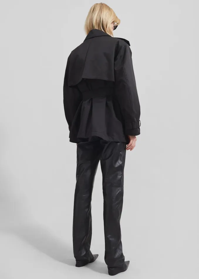 Women Raleigh Trench Coat 8211 Black The Frankie Shop Outerwear