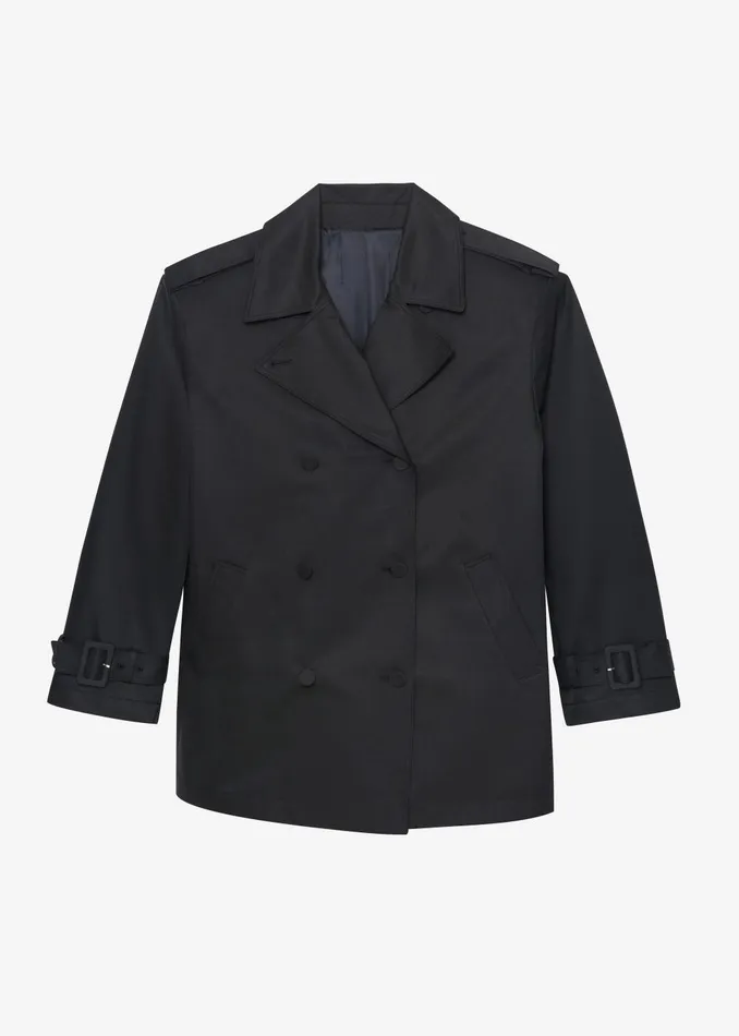 Women Raleigh Trench Coat 8211 Black The Frankie Shop Outerwear