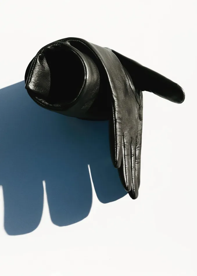 Women Rosvik Long Leather Gloves 8211 Black The Frankie Shop