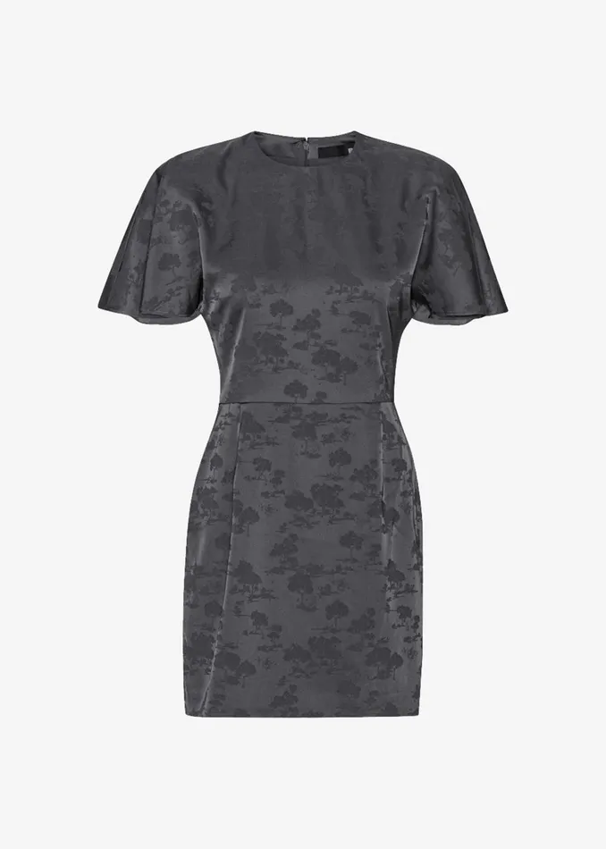 Women Rotate Short Sleeve Mini Dress 8211 Gray Print The Frankie Shop Dresses
