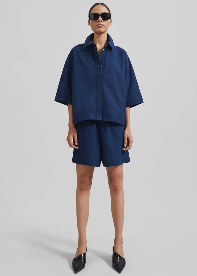Women Samse Samse Salulu Shorts 8211 Pageant Blue The Frankie Shop Bottoms