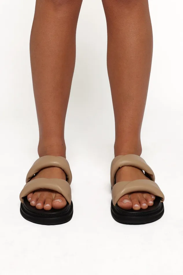 Women Sandals petalandpup Paris Slide 8211 Natural Leather Natural Leather