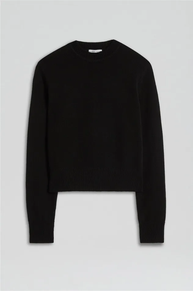 Women Scanlan Theodore CASHMERE CREW SWEATER BLACK Knitwear Women Scanlan Theodore CASHMERE CREW SWEATER BLACK Knitwear
