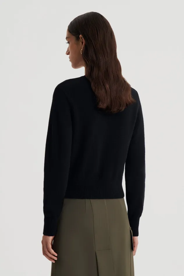 Women Scanlan Theodore CASHMERE CREW SWEATER BLACK Knitwear Women Scanlan Theodore CASHMERE CREW SWEATER BLACK Knitwear