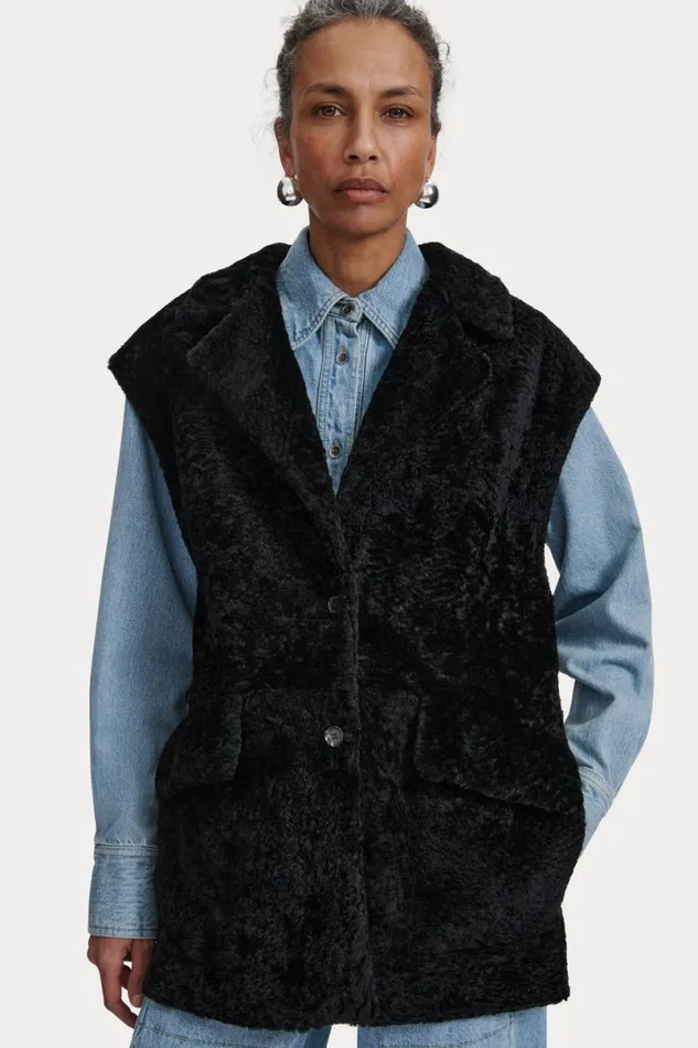 Women Scarves Hats Rachel Comey Shearling Hat Black Women Scarves Hats Rachel Comey Shearling Hat Black