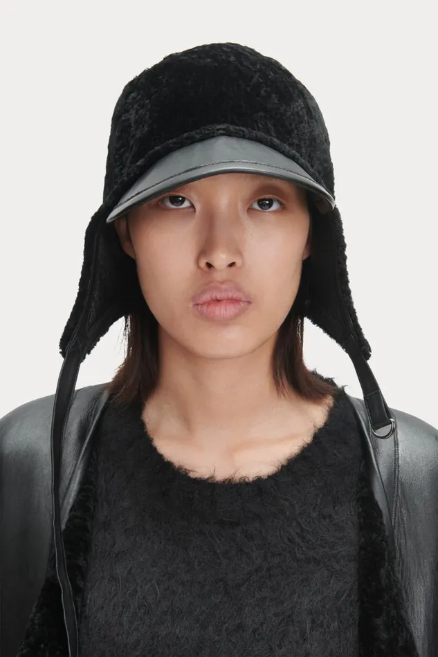 Women Scarves Hats Rachel Comey Shearling Hat Black Women Scarves Hats Rachel Comey Shearling Hat Black