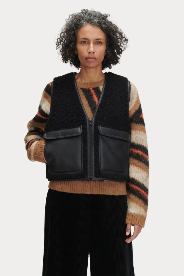Women Scarves Hats Rachel Comey Shearling Hat Black Women Scarves Hats Rachel Comey Shearling Hat Black