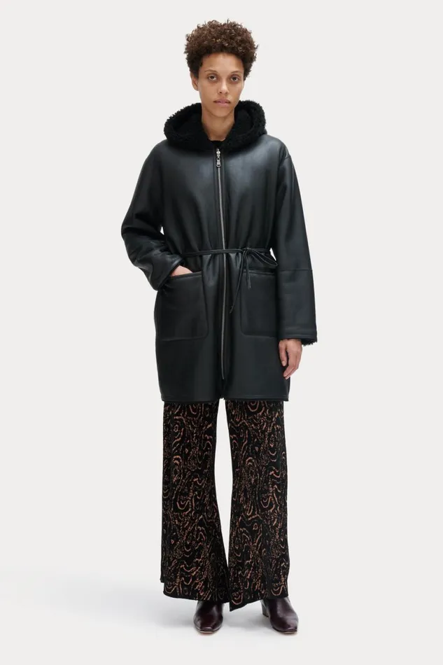 Women Scarves Hats Rachel Comey Shearling Hat Black Women Scarves Hats Rachel Comey Shearling Hat Black
