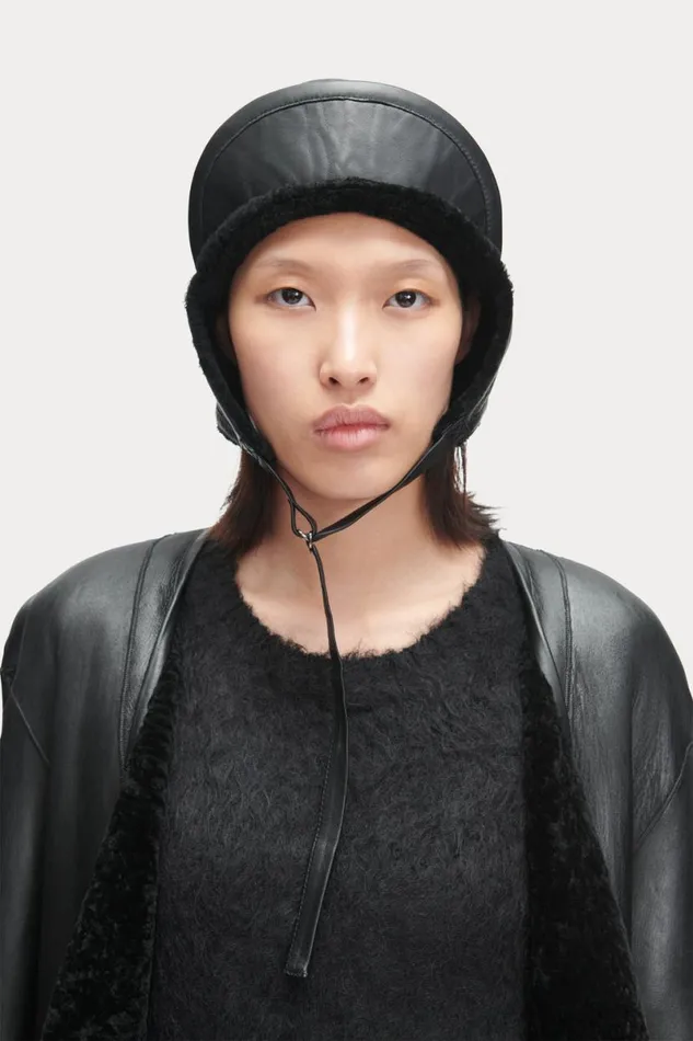 Women Scarves Hats Rachel Comey Shearling Hat Black Women Scarves Hats Rachel Comey Shearling Hat Black