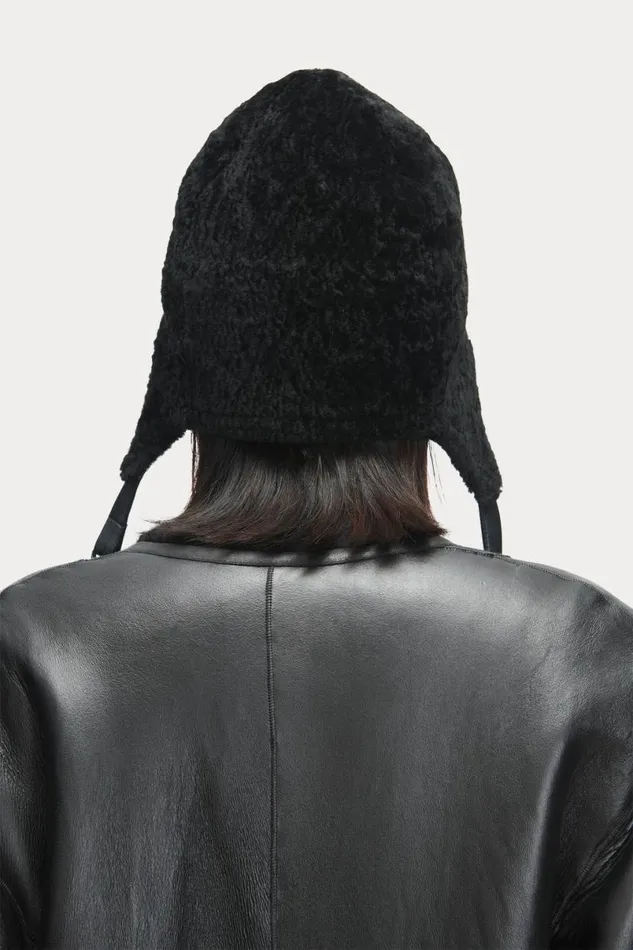 Women Scarves Hats Rachel Comey Shearling Hat Black Women Scarves Hats Rachel Comey Shearling Hat Black