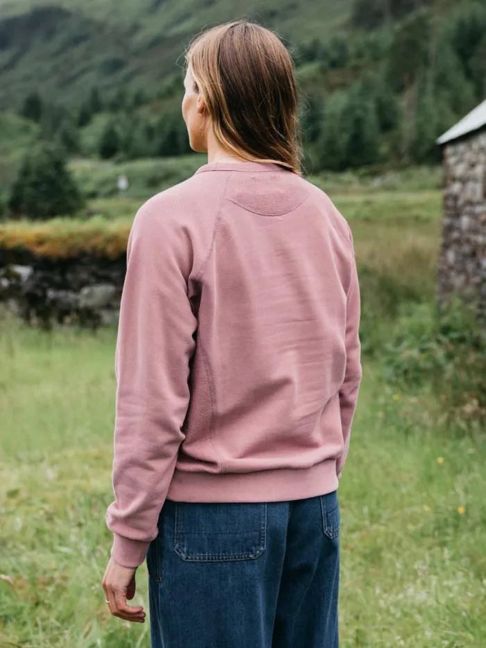 Women Serpentine Sweatshirt Heather Mist Finisterre Sweatshirts