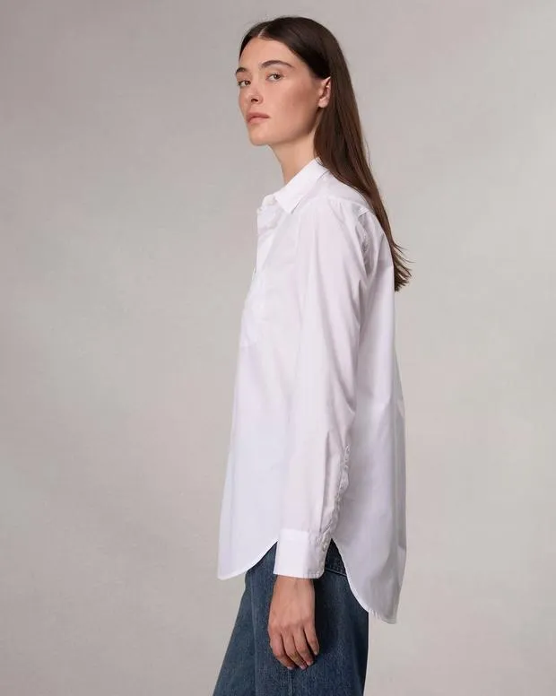 Women Shirts and Tops Rag and Bone Maxine Poplin Shirt White