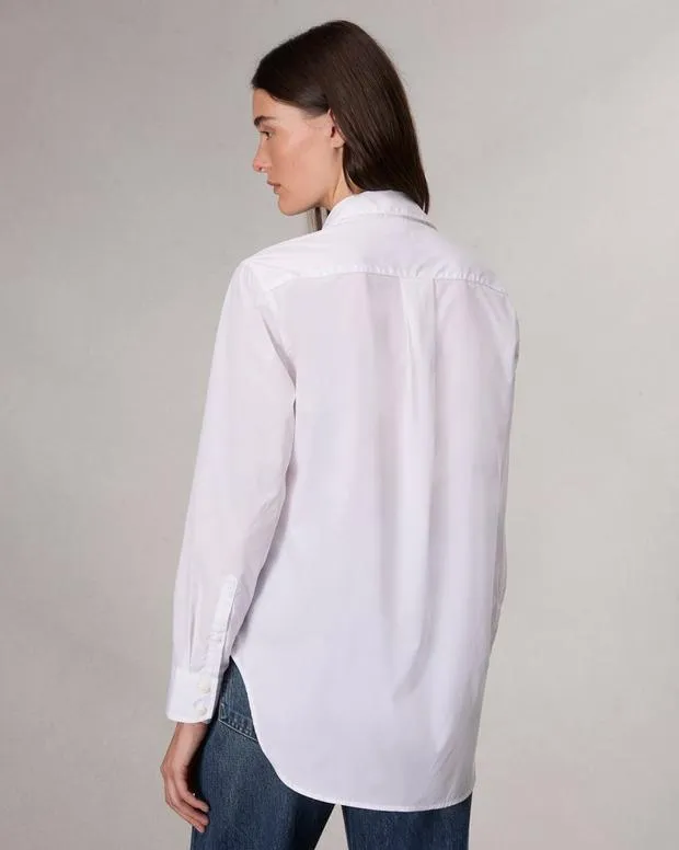 Women Shirts and Tops Rag and Bone Maxine Poplin Shirt White