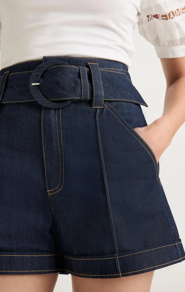Women Shorts Cinq Sept Denim Aldi Short Indigo
