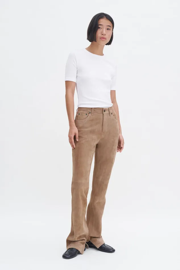 Women Soft Rib Tee White Filippa K Tops