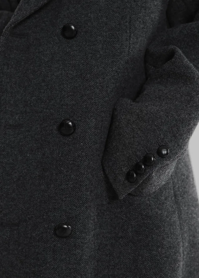 Women Somerset Herringbone Coat 8211 Grey The Frankie Shop Outerwear