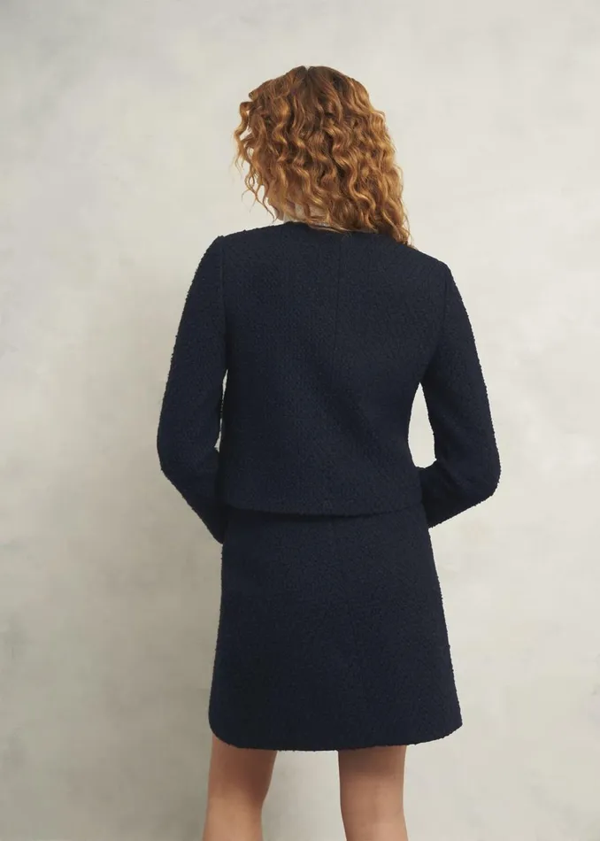 Women Suits and CoOrds Hobbs Marie Jacket With Wool Navy