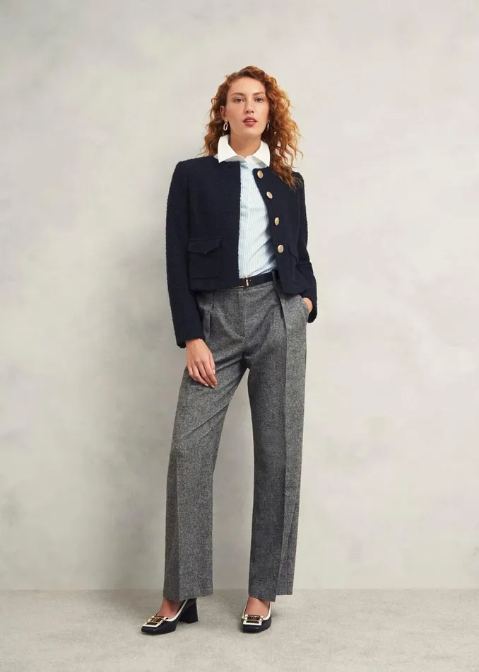 Women Suits and CoOrds Hobbs Marie Jacket With Wool Navy