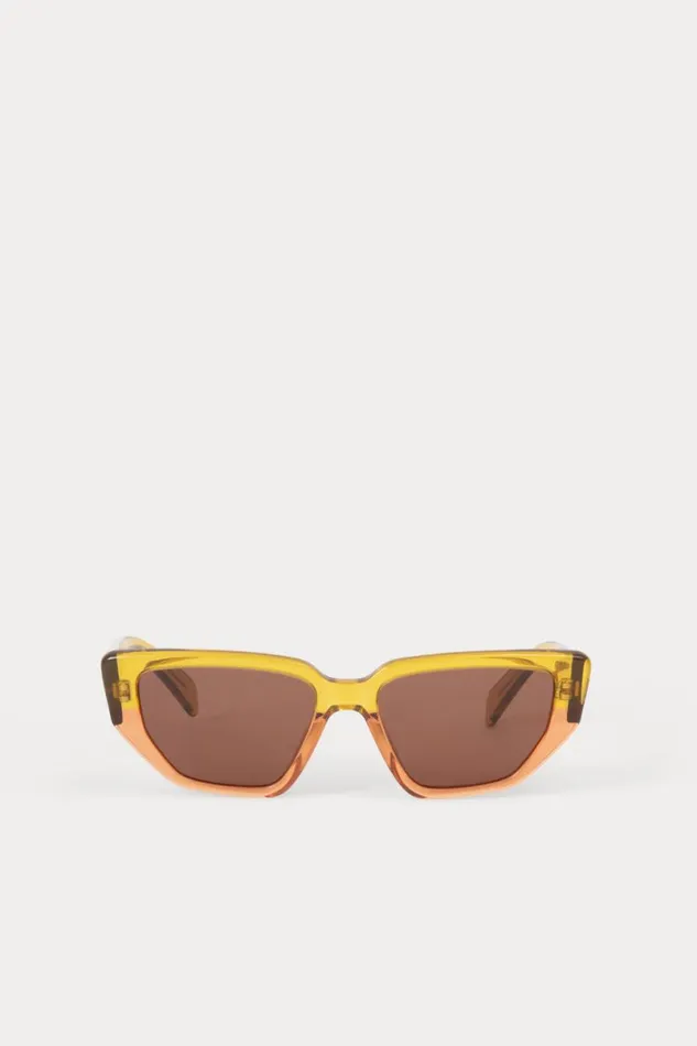 Women Sunglasses Rachel Comey Keet Sunglasses Yellow Orange