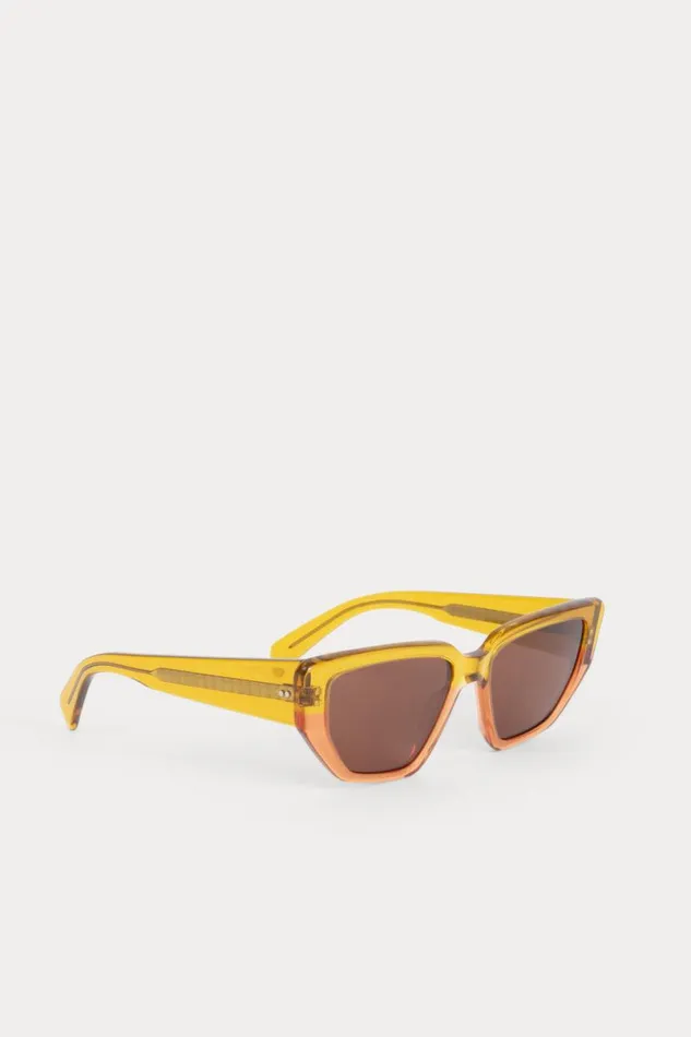 Women Sunglasses Rachel Comey Keet Sunglasses Yellow Orange