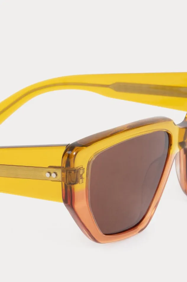 Women Sunglasses Rachel Comey Keet Sunglasses Yellow Orange