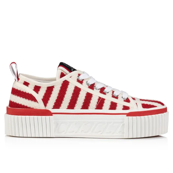 Women Super Pedro 40 Mm Sneakers 8211 Malha Printed Fabric 8211 Loubi Christian Louboutin Sneakers