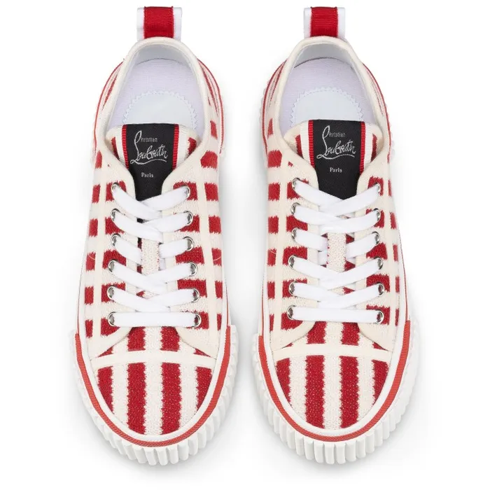 Women Super Pedro 40 Mm Sneakers 8211 Malha Printed Fabric 8211 Loubi Christian Louboutin Sneakers
