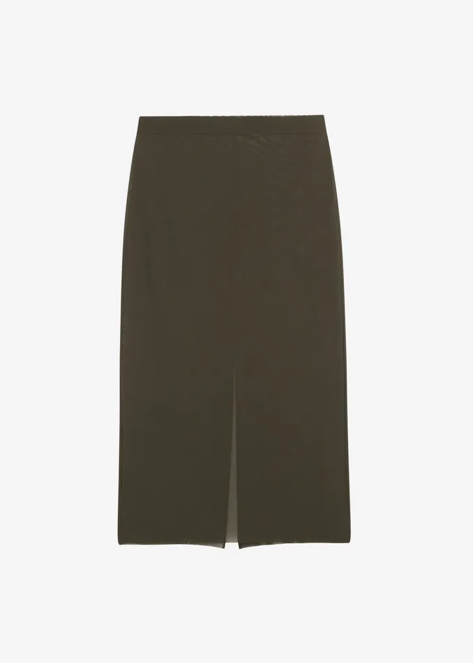 Women Suva Sheer Skirt 8211 Khaki The Frankie Shop Bottoms