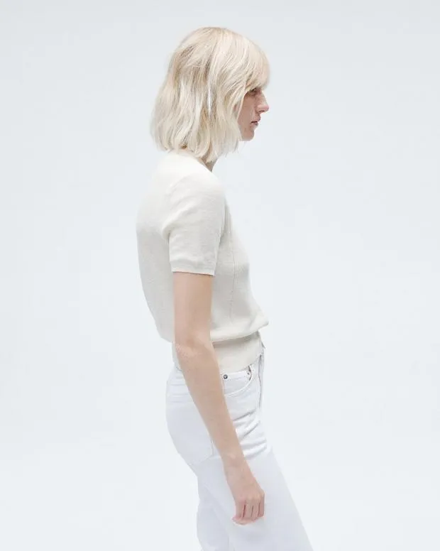 Women Sweaters and Sweatshirts Rag and Bone Dina Cotton Cardigan Ivory