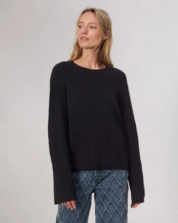 Women Sweaters and Sweatshirts Rag and Bone Maud Cashmere Sweater Black