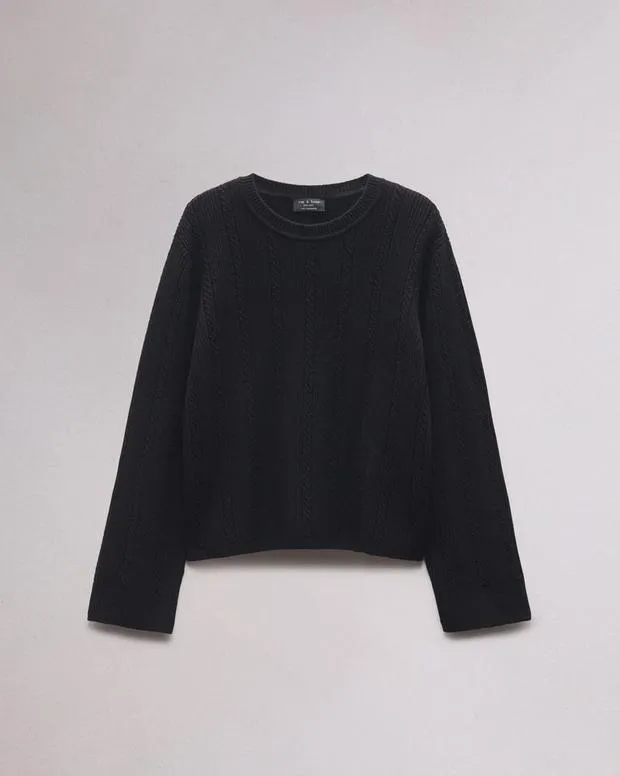 Women Sweaters and Sweatshirts Rag and Bone Maud Cashmere Sweater Black