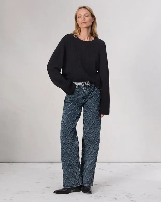 Women Sweaters and Sweatshirts Rag and Bone Maud Cashmere Sweater Black