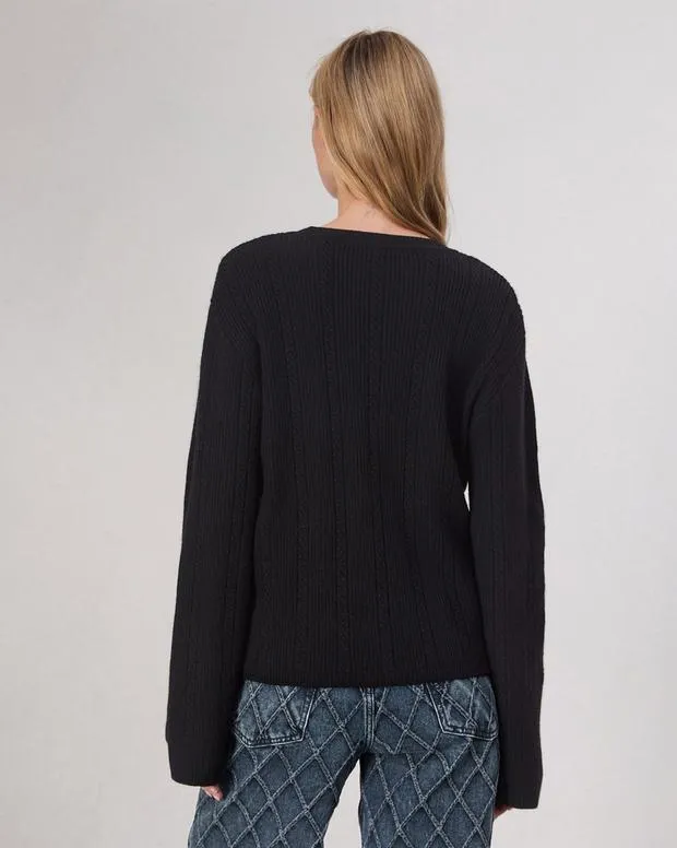 Women Sweaters and Sweatshirts Rag and Bone Maud Cashmere Sweater Black