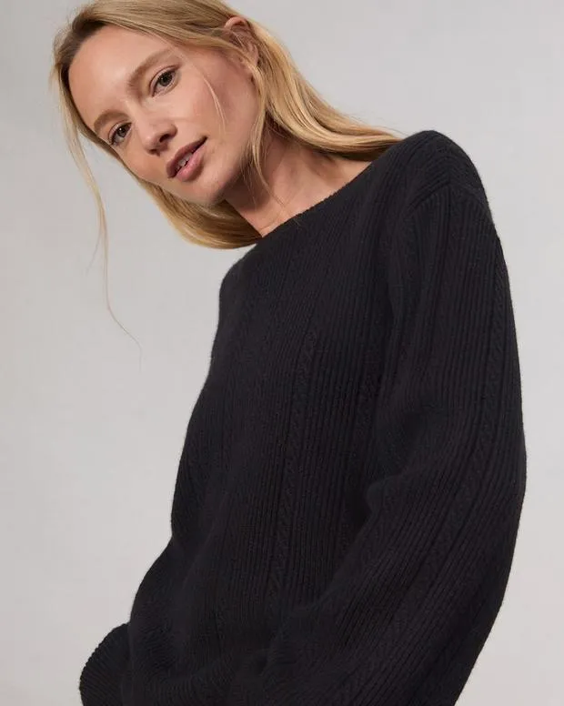Women Sweaters and Sweatshirts Rag and Bone Maud Cashmere Sweater Black