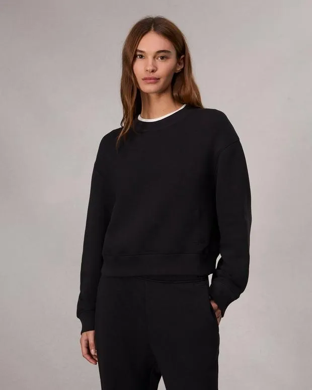 Women Sweaters and Sweatshirts Rag and Bone Vintage Terry Sweatshirt Dark Grey