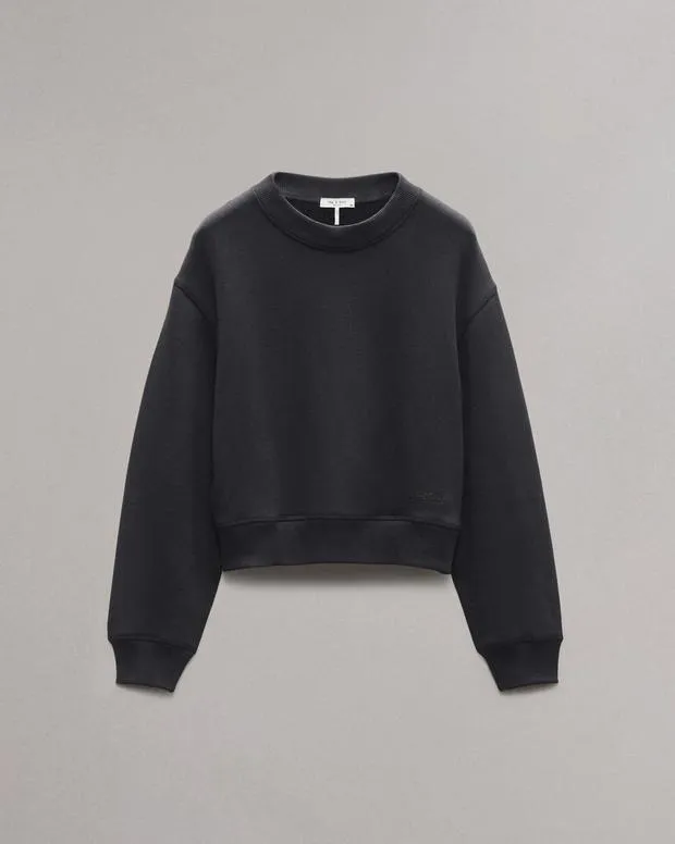 Women Sweaters and Sweatshirts Rag and Bone Vintage Terry Sweatshirt Dark Grey