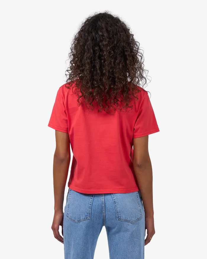Women TShirts Colorfulstandard Organic Boxy Crop Tee 8211 Navy Blue