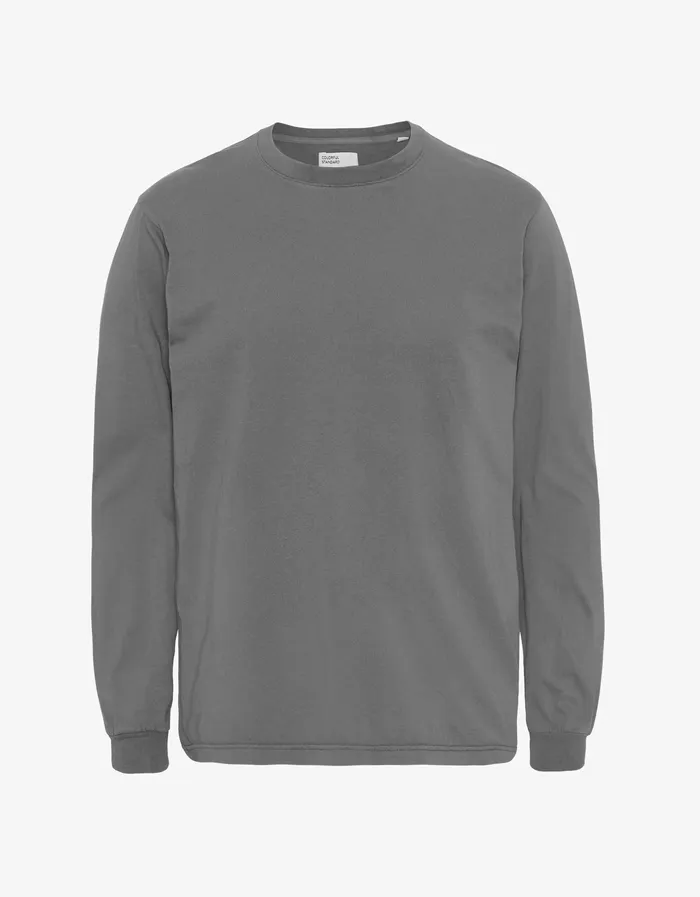 Women TShirts Colorfulstandard Oversized Organic LS TShirt 8211 Storm Grey