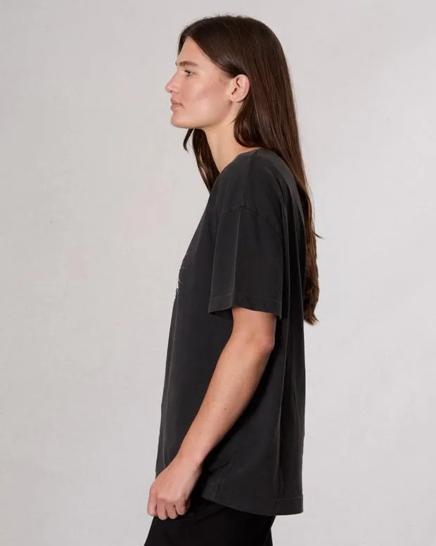 Women TShirts Rag and Bone Disco Boyfriend TShirt Black Multi