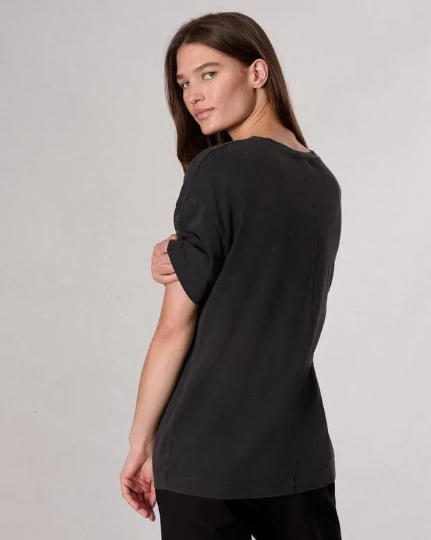 Women TShirts Rag and Bone Disco Boyfriend TShirt Black Multi
