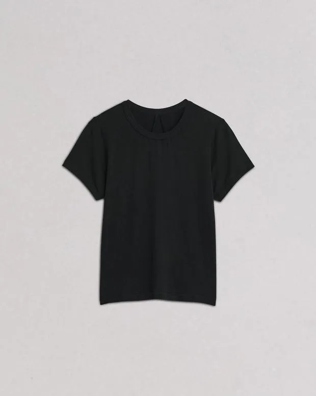 Women TShirts Rag and Bone Luca Baby Tee Black