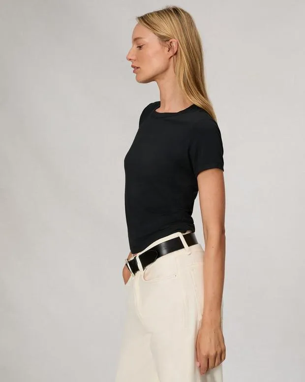 Women TShirts Rag and Bone Luca Baby Tee Black