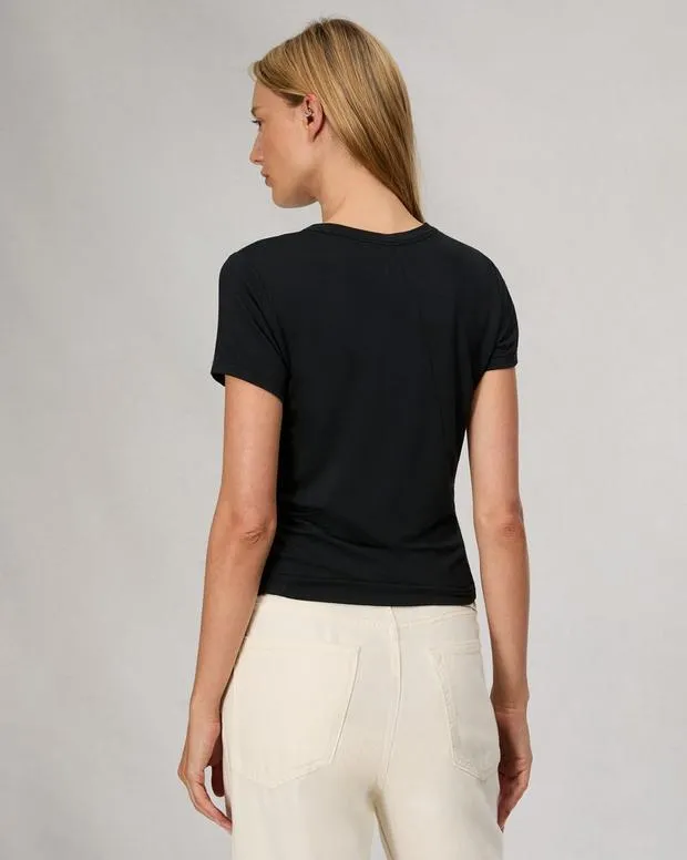 Women TShirts Rag and Bone Luca Baby Tee Black