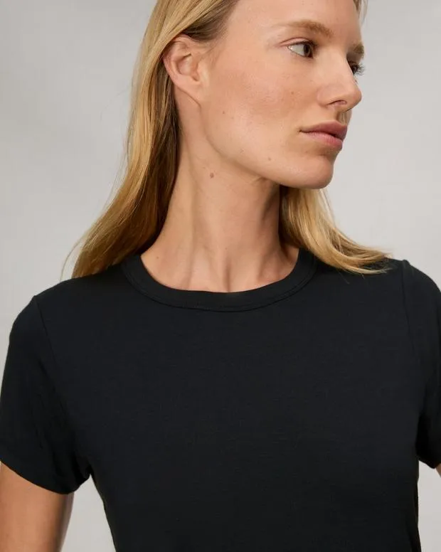 Women TShirts Rag and Bone Luca Baby Tee Black