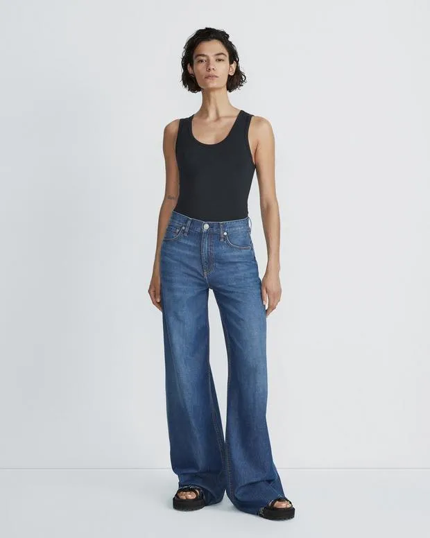 Women TShirts Rag and Bone Luca Tank Black