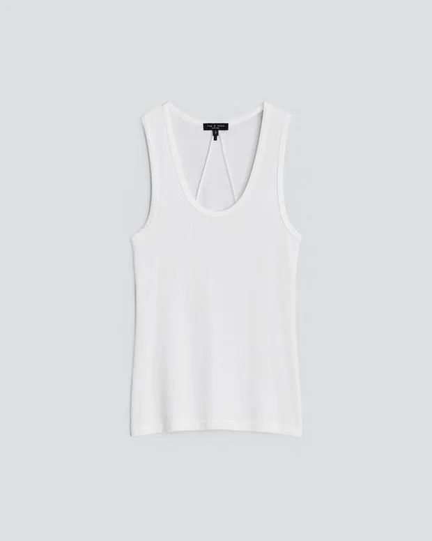 Women TShirts Rag and Bone Luca Tank White